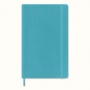 Notes MOLESKINE L (13x21 cm) gładki, miękka oprawa, reef blue, 192 strony, niebieski, Notatniki, Zeszyty i bloki