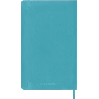 Notes MOLESKINE L (13x21 cm) gładki, miękka oprawa, reef blue, 192 strony, niebieski, Notatniki, Zeszyty i bloki