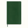 Notes MOLESKINE L (13x21cm) w kratkę, miękka oprawa, myrtle green, 192 strony, zielony, Notatniki, Zeszyty i bloki