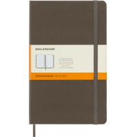 MOLESKINE Classic L Notebook (13x21cm), ruled, hard cover, earth brown, 240 pages, brown