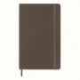 Notes MOLESKINE Classic L (13x21 cm) w linie, twarda oprawa, earth brown, 240 stron, brązowy, Notatniki, Zeszyty i bloki