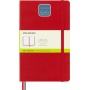 MOLESKINE Classic L Notebook (13x21cm), plain, hard cover, scarlet red, 400 pages, blue