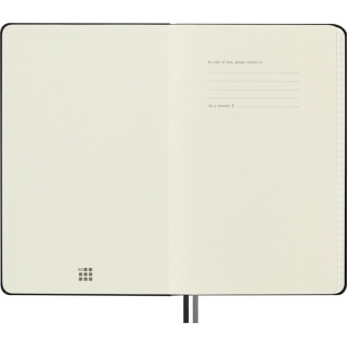 Notes MOLESKINE Classic L (13x21cm) w kratkę, twarda oprawa, 400 stron, czarny, Notatniki, Zeszyty i bloki