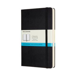 Notes MOLESKINE Classic L (13x21cm) w kropki, twarda oprawa, 400 stron, czarny, Notatniki, Zeszyty i bloki