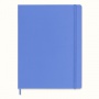 MOLESKINE Classic XL Notebook (19x25cm), ruled, hard cover, hydrangea blue, 192 pages, blue