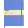 MOLESKINE Classic XL Notebook (19x25cm), ruled, hard cover, hydrangea blue, 192 pages, blue