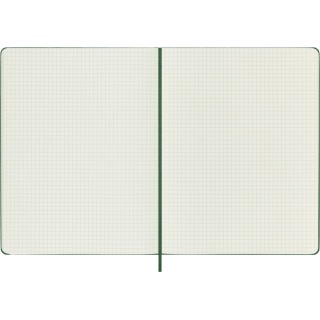 Notes MOLESKINE Classic XL (19x25cm) w kratkę, twarda oprawa, myrtle green, 192 strony, zielony, Notatniki, Zeszyty i bloki