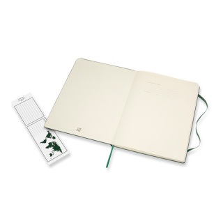 Notes MOLESKINE Classic XL (19x25cm) w kratkę, twarda oprawa, myrtle green, 192 strony, zielony, Notatniki, Zeszyty i bloki