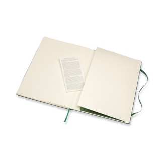 Notes MOLESKINE Classic XL (19x25cm) w kratkę, twarda oprawa, myrtle green, 192 strony, zielony, Notatniki, Zeszyty i bloki