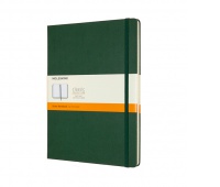 MOLESKINE Classic XL Notebook (19x25cm), ruled, hard cover, myrtle green, 192 pages, green