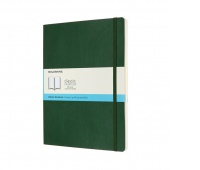 Notes MOLESKINE XL (19x25cm) w kropki, miękka oprawa, myrtle green, 192 strony, zielony, Notatniki, Zeszyty i bloki