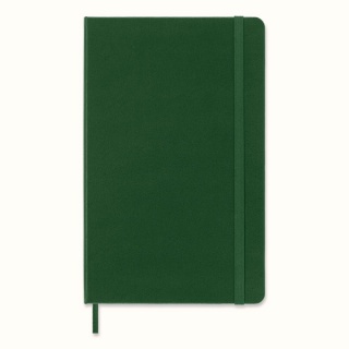 Notes MOLESKINE Classic L (13x21cm) w linie, twarda oprawa, myrtle green, 240 stron, zielony, Notatniki, Zeszyty i bloki