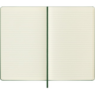 Notes MOLESKINE Classic L (13x21cm) w linie, twarda oprawa, myrtle green, 240 stron, zielony, Notatniki, Zeszyty i bloki