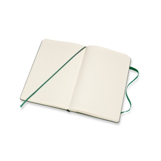 Notes MOLESKINE Classic L (13x21cm) w linie, twarda oprawa, myrtle green, 240 stron, zielony, Notatniki, Zeszyty i bloki
