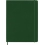 Notes MOLESKINE Classic XL (19x25cm) w kropki, twarda oprawa, myrtle green, 192 strony, zielony, Notatniki, Zeszyty i bloki