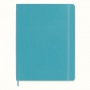 Notes MOLESKINE XL (19x25 cm) w linie, miękka oprawa, reef blue, 192 strony, niebieski, Notatniki, Zeszyty i bloki