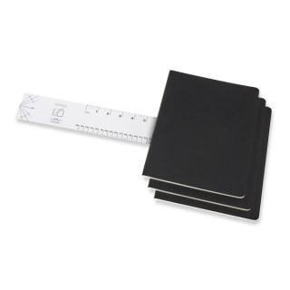 Zestaw 3 Zeszytów MOLESKINE Cahier Journals XL (19x25cm) w kropki, 120 stron, czarny, Notatniki, Zeszyty i bloki
