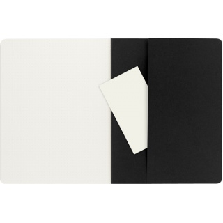 Zestaw 3 Zeszytów MOLESKINE Cahier Journals XL (19x25cm) w kropki, 120 stron, czarny, Notatniki, Zeszyty i bloki
