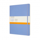 Notes MOLESKINE Classic XL (19x25 cm) w linie, miękka oprawa, hydrangea blue, 192 strony, niebieski, Notatniki, Zeszyty i bloki