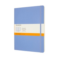 Notes MOLESKINE Classic XL (19x25 cm) w linie, miękka oprawa, hydrangea blue, 192 strony, niebieski, Notatniki, Zeszyty i bloki