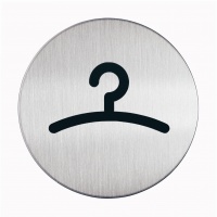 Tabliczka Ø83 symbol "GARDEROBA", Tablice, Prezentacja