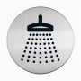 Tabliczka Ø83 symbol: prysznic, Tablice, Prezentacja