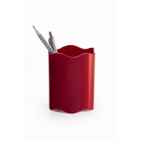 TREND pojemnik na długopisy, czerwony, Przyborniki na biurko, Drobne akcesoria biurowe