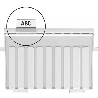 Indeksy do przekładek HAN Kartei, PVC, 10 szt., transparentne, Miniarchiwa i kartoteki, Archiwizacja dokumentów