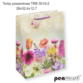 TORBA PREZENTOWA TRE 0019-2 26X32X13CM, Podkategoria, Kategoria