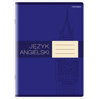 ZESZYT TOP J.ANGIELSKI A5 60K.KRATKA /10/, Podkategoria, Kategoria