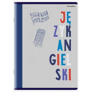 ZESZYT TOP J.ANGIELSKI A5 60K.KRATKA /10/, Podkategoria, Kategoria