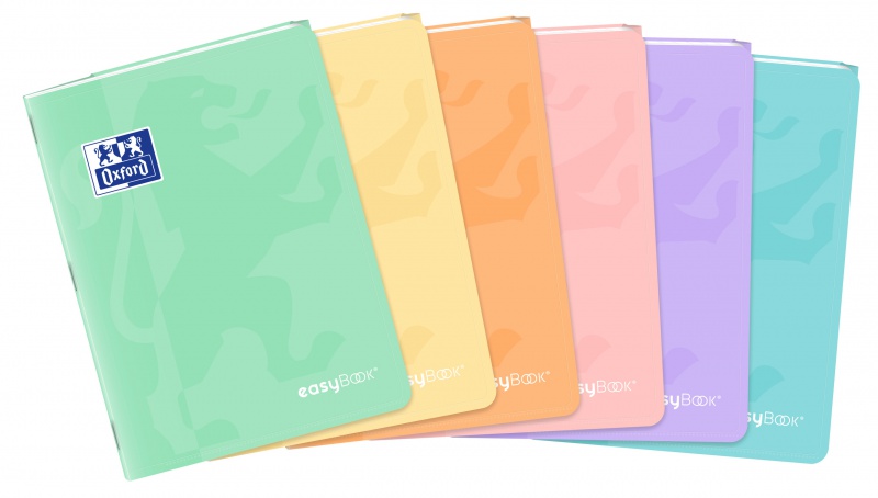ZESZYT OXFORD EASYBOOK PASTEL A5/60K LINIA 8szt, Podkategoria, Kategoria