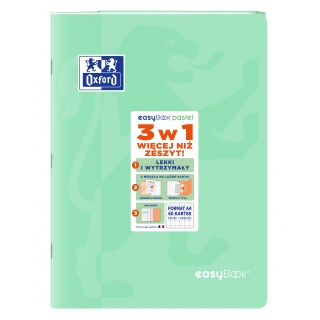 ZESZYT OXFORD EASYBOOK PASTEL A4/60K KRATKA 8szt, Podkategoria, Kategoria