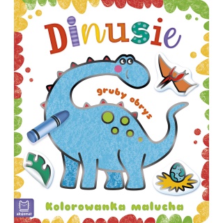 Kolorowanka malucha z grubym obrysem. Dinusie, Podkategoria, Kategoria
