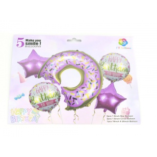 ZESTAW BALONÓW PARTY DONAT 5szt., Podkategoria, Kategoria