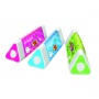 KEYROAD Kaleidoscope eraser, triangular, display, assorted colors