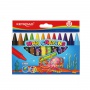 KEYROAD wax crayons, 14x100mm, 12pcs, eurohole, assorted colors