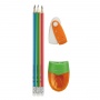 Zestaw szkolny KEYROAD Pencil Set, 5 element&oacute;w, blister, mix kolor&oacute;w, Plastyka, Artykuły szkolne