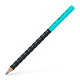 OŁÓWEK JUMBO GRIP TWO TONE CZARNY/TURKUSOWY, Ołówki, Art. do pisania i korygowania