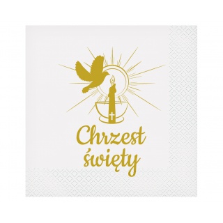 SERWETKI CHRZEST ŚWIETY 33x33cm.20szt., Podkategoria, Kategoria