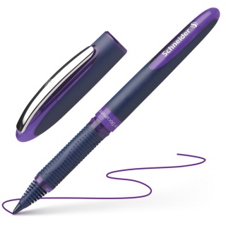 Pióro kulkowe SCHNEIDER One Business, 0,6 mm, fioletowe, Pióra, Artykuły do pisania i korygowania