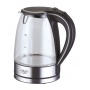 Electric kettle with water level indicator, ADLER AD 1225, 1.7 l, transparent/black