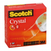 Office tape SCOTCH® Crystal Clear (600), transparent, 19mm, 10m
