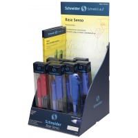 Ballpoint pen display, SCHNEIDER Base Senso, M, 8 pcs + 1 piece extra, assorted colours