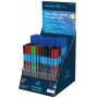 Display długopisów automatycznych SCHNEIDER Slider Edge F/M/XB, 80 szt., miks kolorów, Długopisy, Artykuły do pisania i korygowania