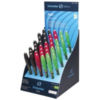 Ballpoint pen display, SCHENIDER Zippi 2016, M, 40 pcs, assorted colours
