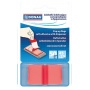 Zakładki indeksujące DONAU, PP, 25x45mm, 1x50 kart., transparentne czerwone, Bloczki samoprzylepne, Papier i etykiety