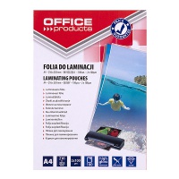 Lamination foil, OFFICE PRODUCYS, A4, 2x100 micr; glossy, 100 pcs, transparent
