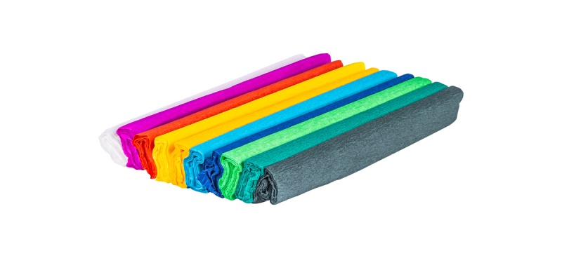 Bibuła marszczona GIMBOO, w rolce, 25x200cm, 10szt., mix kolor&oacute;w, Produkty kreatywne, Artykuły szkolne