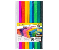 Creped paper roll, GIMBOO, 25x200cm, 10pcs, assorted colours